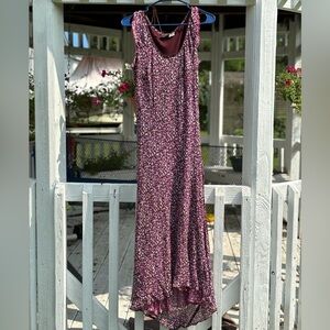 Vintage, ditzy print, sleeveless maxi dress